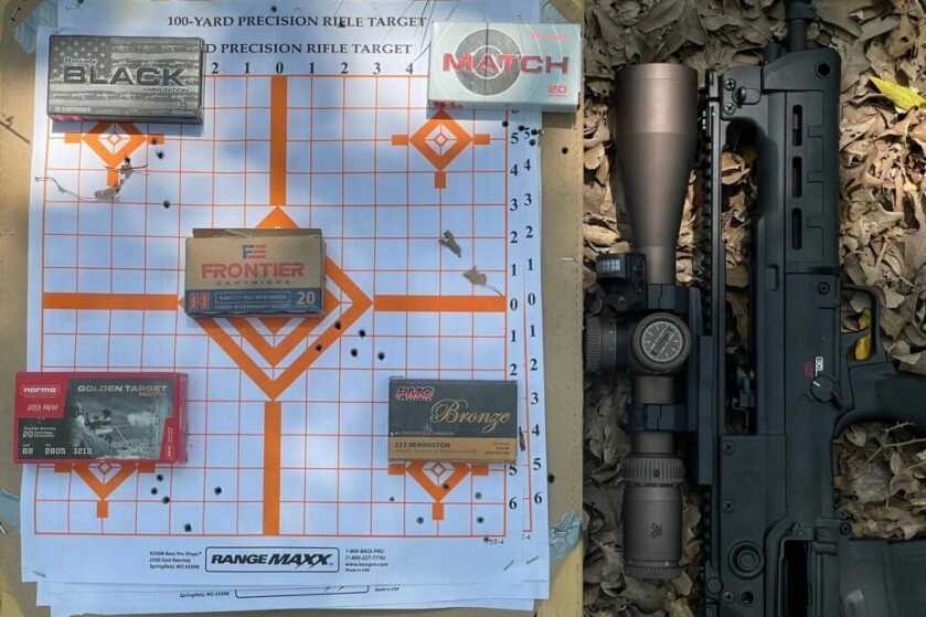 New 20 Groups shot from 100 yards with the Hellion