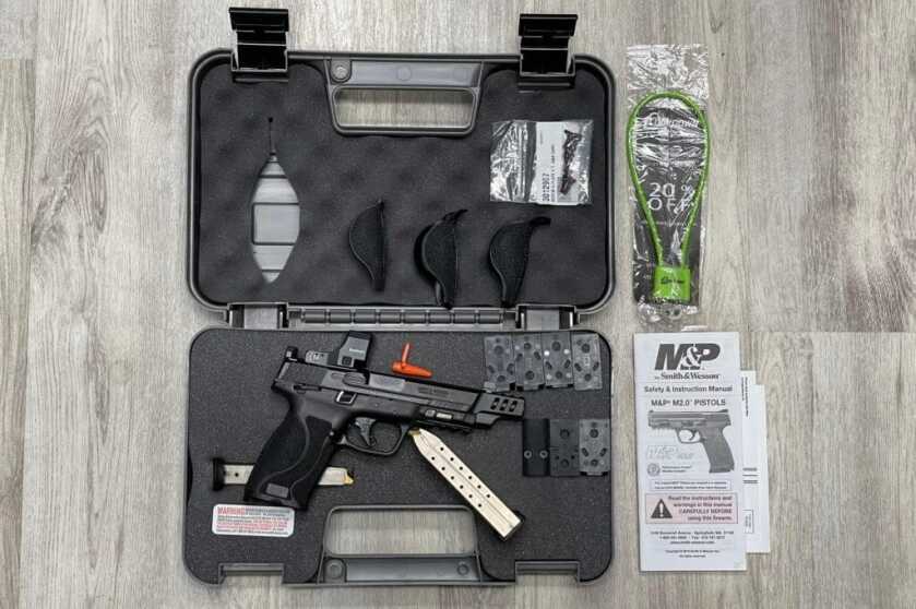 2 - S&W Performance Center 10mm M2.0 Pistol: Put to the Test 10mm M2.0 in the box with included contents