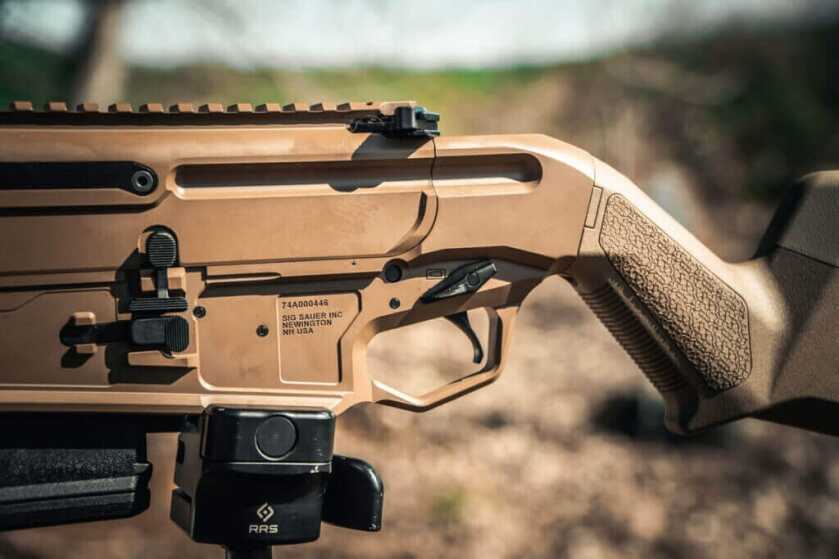 Left side of the "SIG Ranch Rifle."