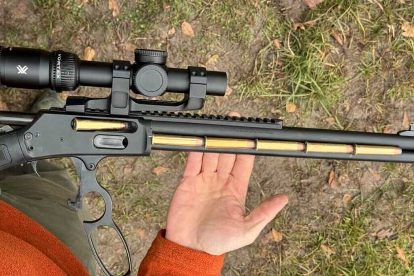 5 rounds of 45-70 on lever action gun