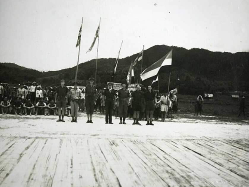 Major Tom Harrisson and his Z-Force team in Borneo, Japan