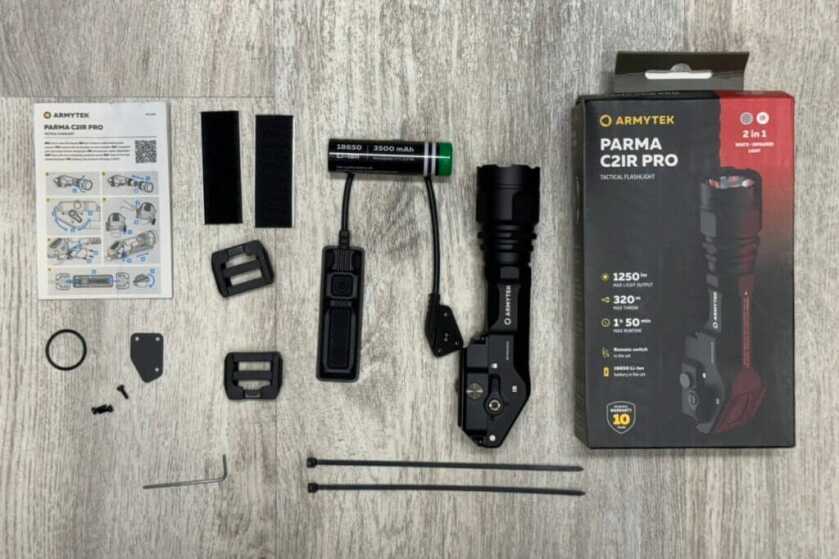 White/IR Weapon Light: Armytek Parma C2IR Pro Review