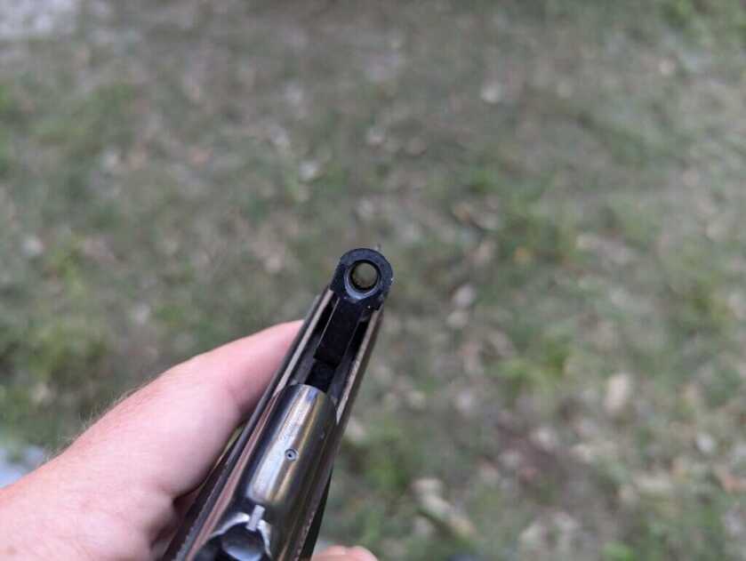 Beretta 950 with barrel up