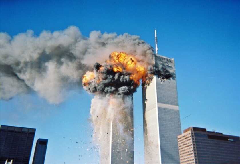 explosion in skyscraper