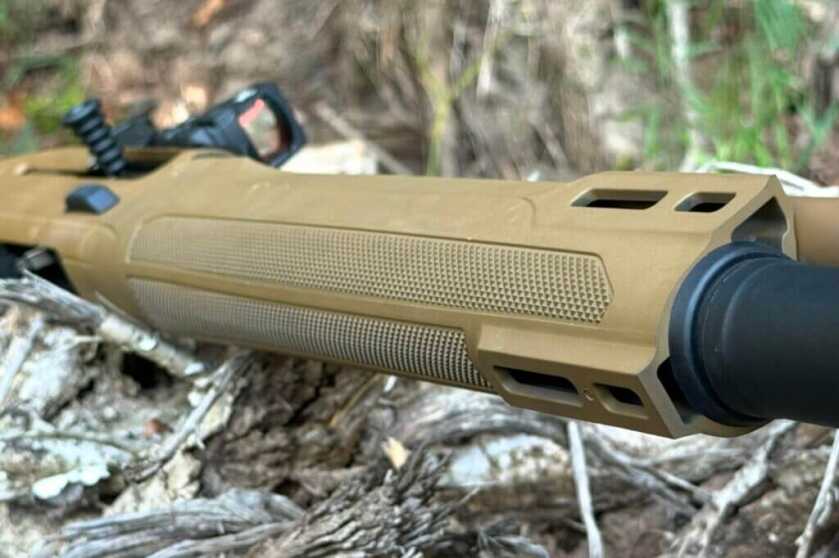 handguard on a shotgun