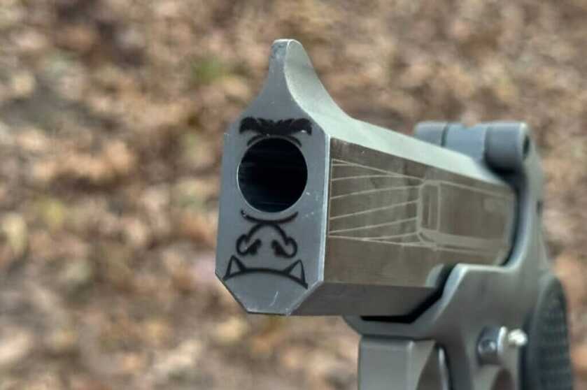 the barrel of the Bond Arms Cyclops 45-70