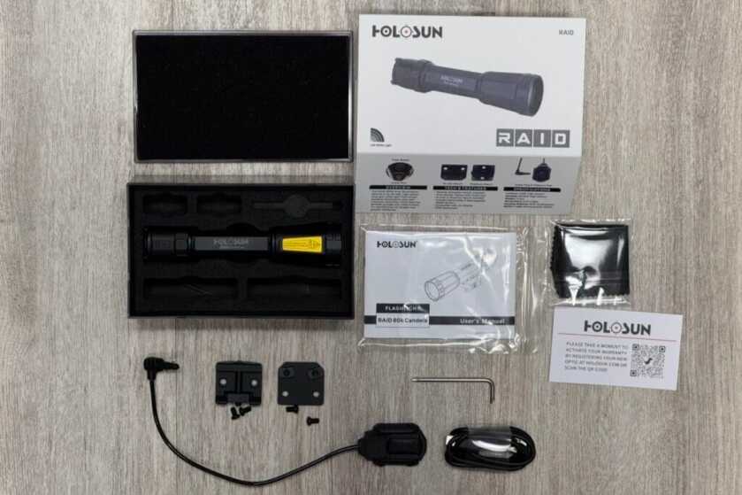 Unboxing the Holosun RAID flashlight