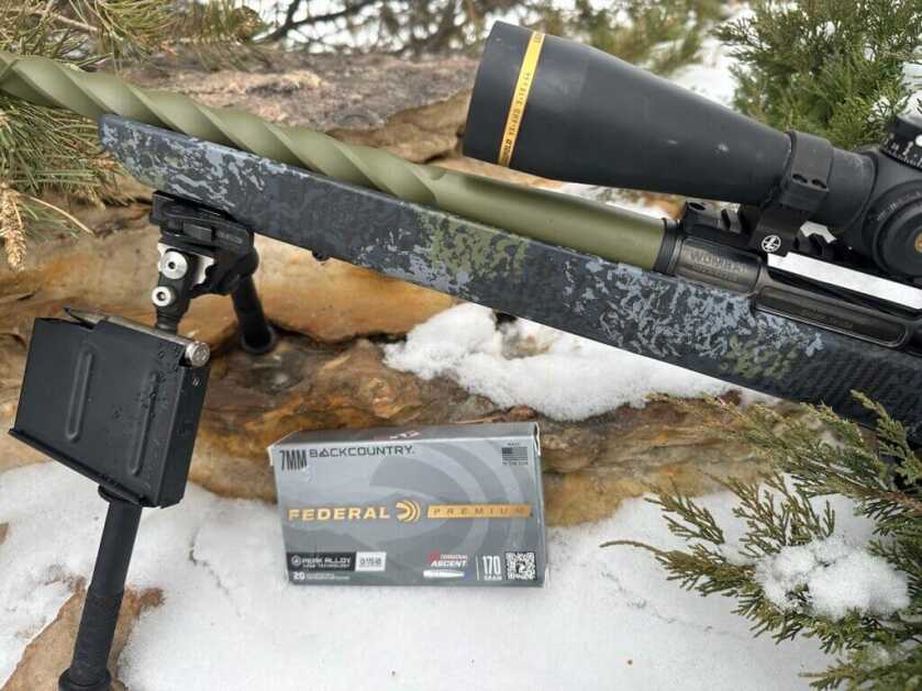 rifle and federal 7mm backcountry ammo