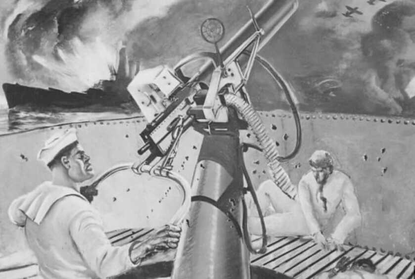 Pearl Harbor: Dorie Miller and his .50-caliber Browning Machinegun Pearl Harbor: Dorie Miller and his .50-caliber Browning Machinegun