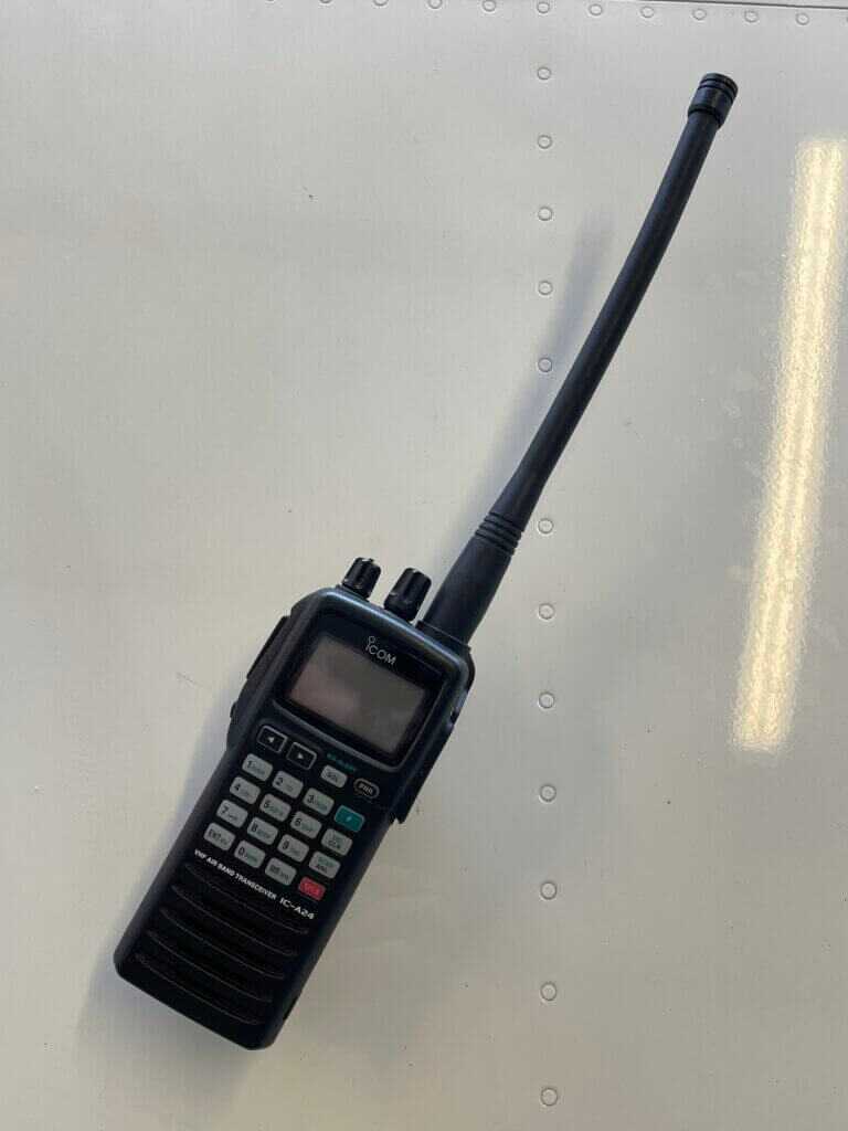 ICOM handheld VHF radio similar to the units that detonated