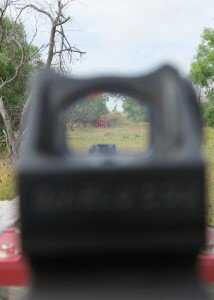The CQS reticule has a 1 MOA center dot surrounded by twelve 1 MOA dots to create a 65 MOA circle.